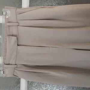 H&M  Cream Dress Pleated Pants